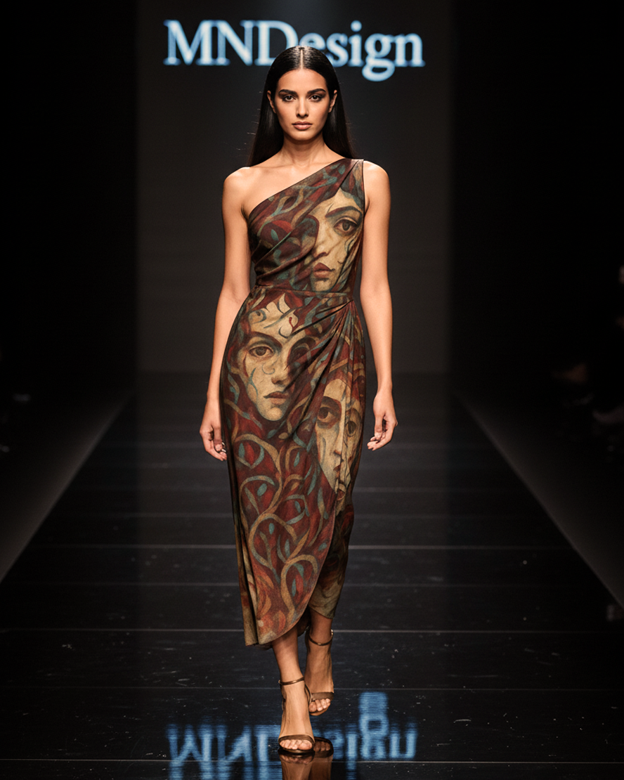 The Faces of Memory Dress