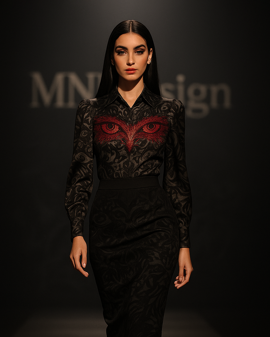 The Red Gaze Blouse