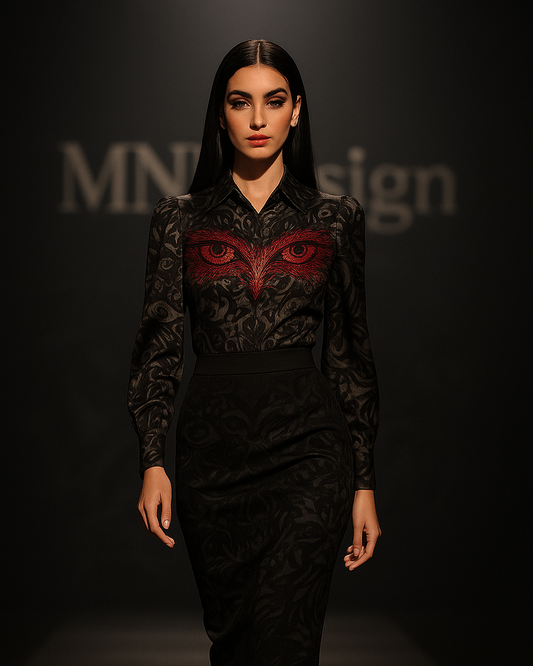 The Red Gaze Blouse