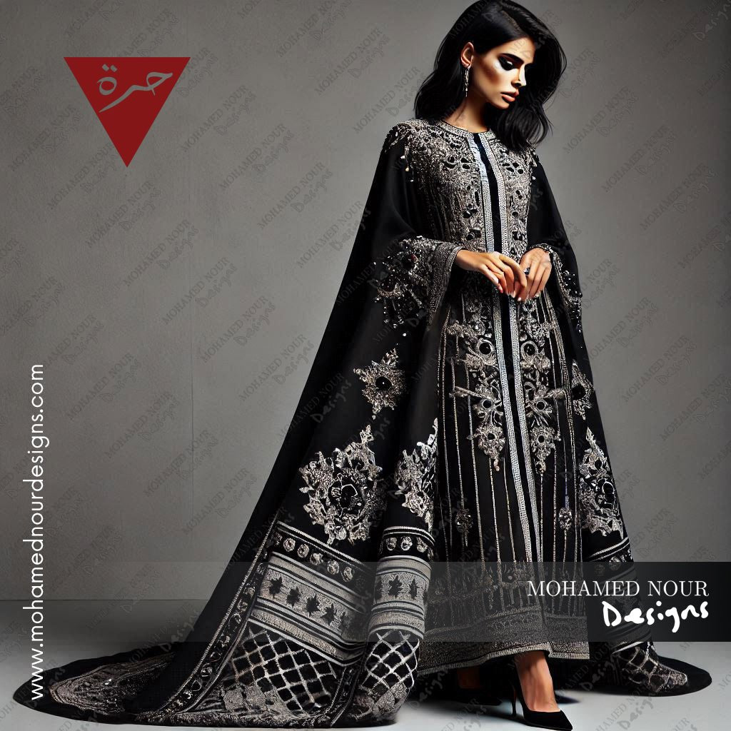 KAFR - QDOM25 ABAYA - Mohamed Nour Designs - ABAYA -
