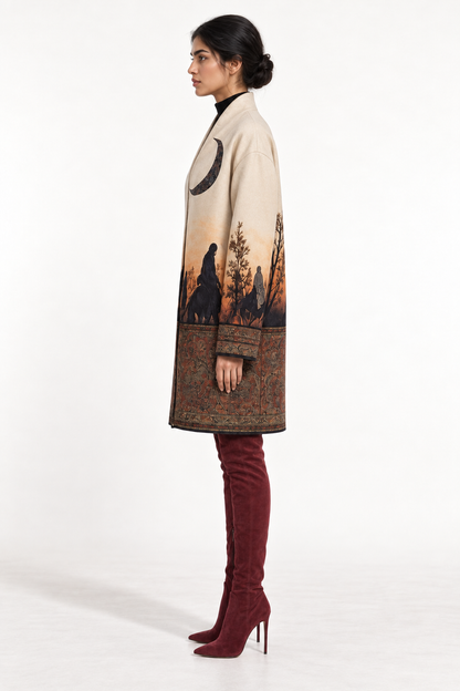 
Crescent Coat by MNDesign — side view.