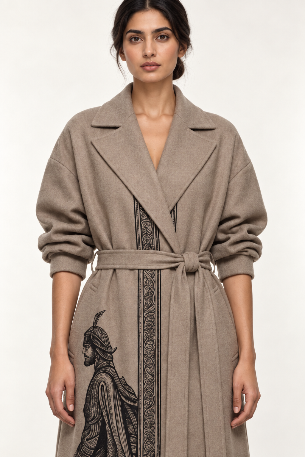 
Homeward Coat by MNDesign — waist detail view.