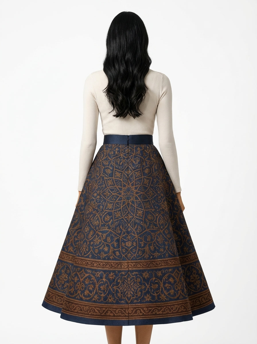 The Geometric Whisper Skirt