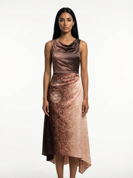 The Whisper of Bronze dress