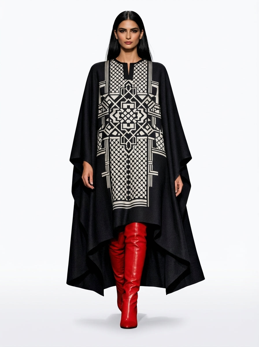 Qalb Al-Rumooz Poncho