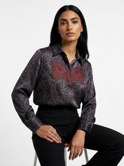 The Red Gaze Blouse