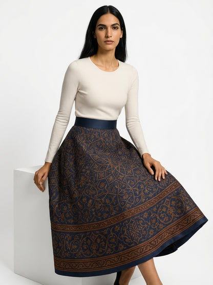 The Geometric Whisper Skirt