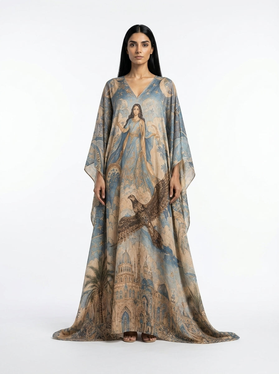 The Moonlit Falcon Abaya