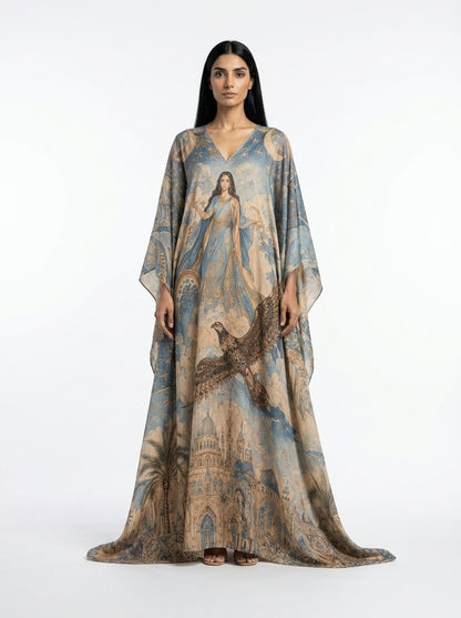 The Moonlit Falcon Abaya
