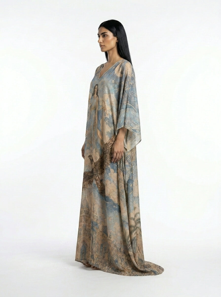 The Moonlit Falcon Abaya