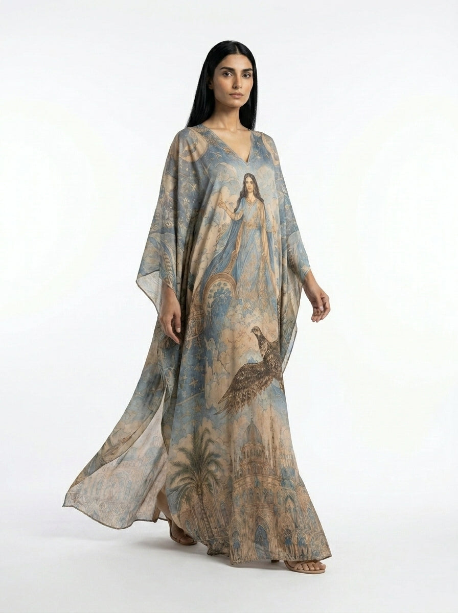 The Moonlit Falcon Abaya