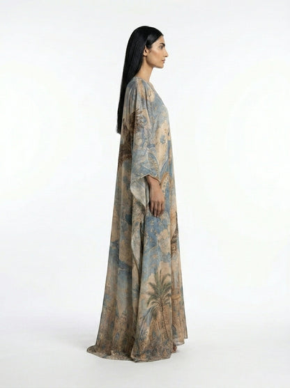 The Moonlit Falcon Abaya