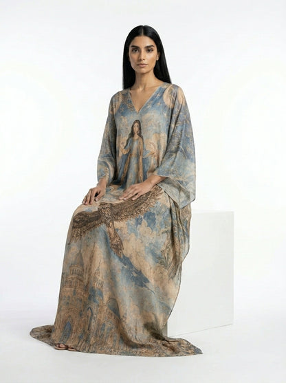The Moonlit Falcon Abaya