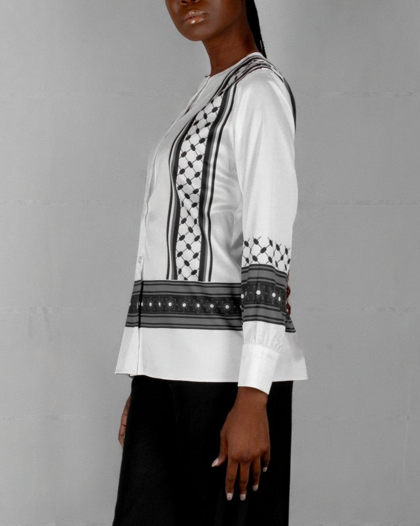 AL - AIZARIA25 BLOUSE - Mohamed Nour Designs - SHIRT - 
