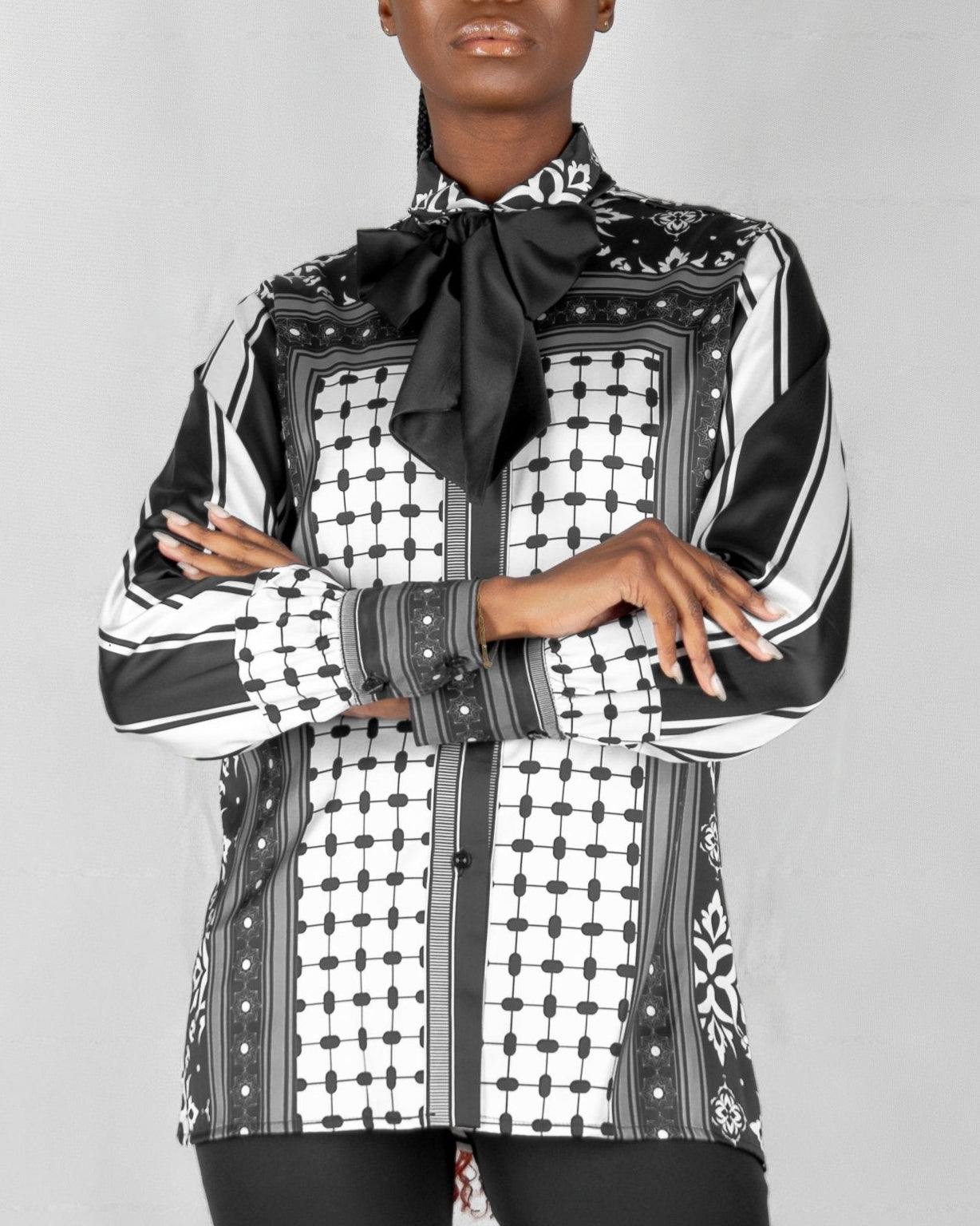 DIR - AL - GHOSON25 BLOUSE - Mohamed Nour Designs - blouse - 