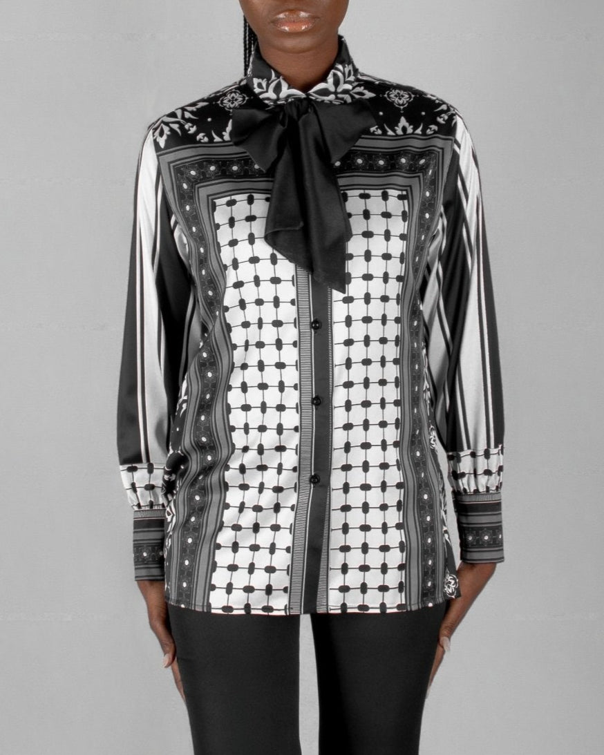 DIR - AL - GHOSON25 BLOUSE - Mohamed Nour Designs - blouse - 