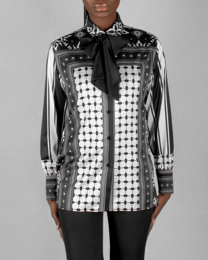 DIR - AL - GHOSON25 BLOUSE - Mohamed Nour Designs - blouse - 