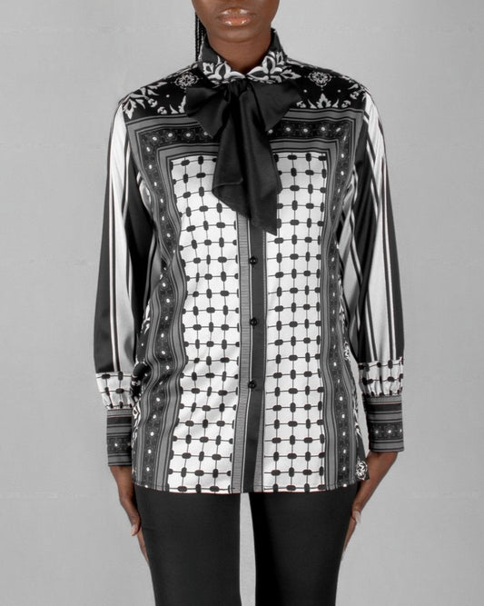 DIR - AL - GHOSON25 BLOUSE - Mohamed Nour Designs - blouse - 