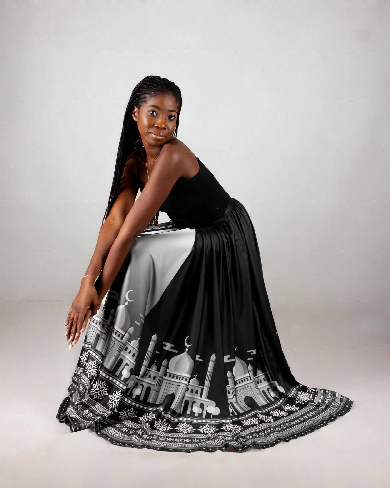 FAYROUZ25 SKIRT - Mohamed Nour Designs - skirt - 