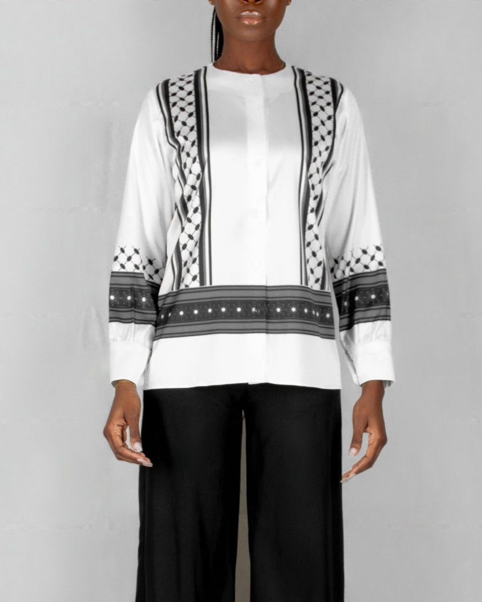 AL - AIZARIA25 BLOUSE - Mohamed Nour Designs - SHIRT - 