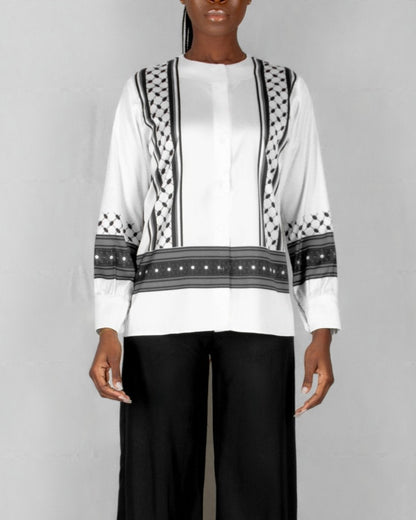 AL - AIZARIA25 BLOUSE - Mohamed Nour Designs - SHIRT - 