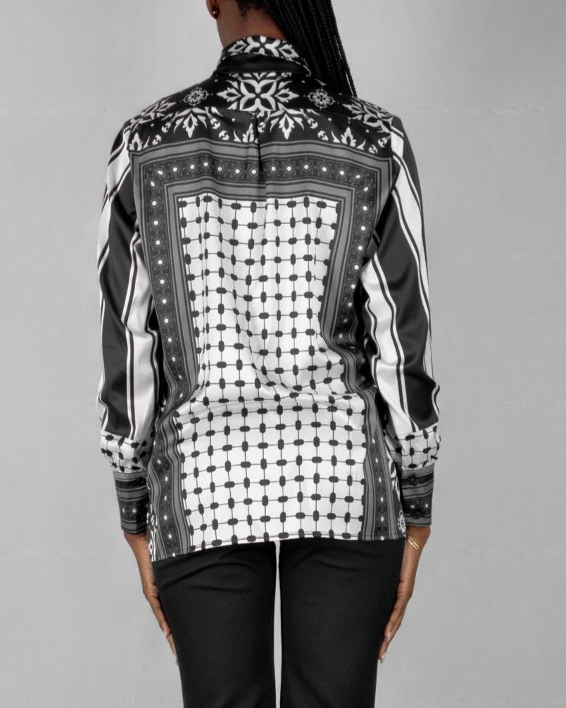 DIR - AL - GHOSON25 BLOUSE - Mohamed Nour Designs - blouse - 