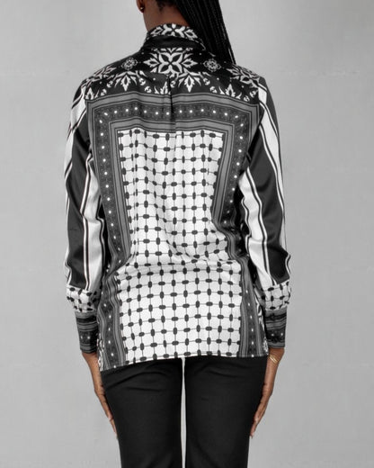 DIR - AL - GHOSON25 BLOUSE - Mohamed Nour Designs - blouse - 